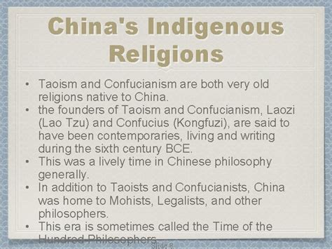 two very old religions native to china are